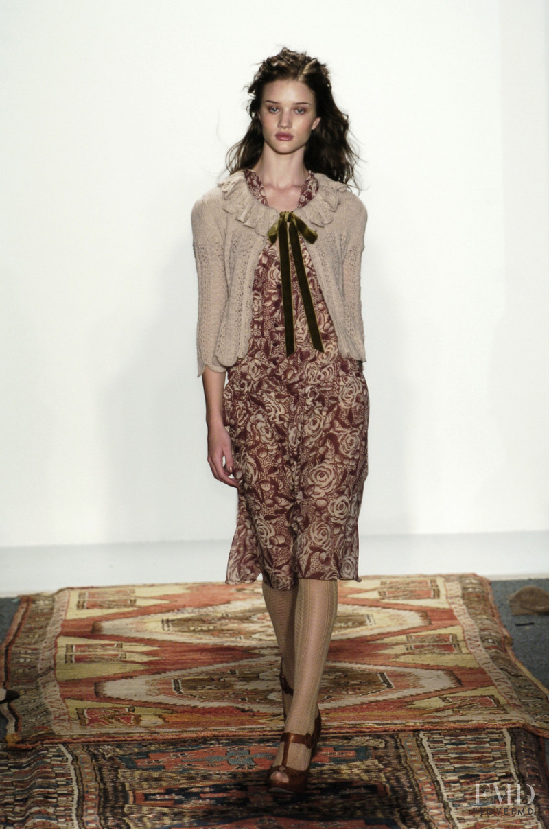 Rosie Huntington-Whiteley featured in  the James Coviello fashion show for Autumn/Winter 2006