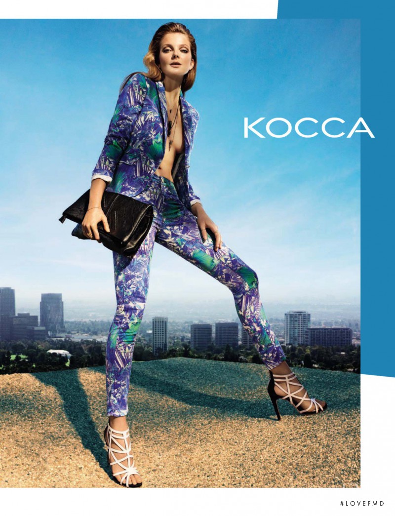 Eniko Mihalik featured in  the Kocca advertisement for Spring/Summer 2014