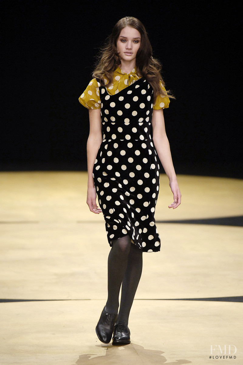 Rosie Huntington-Whiteley featured in  the Paul Smith fashion show for Autumn/Winter 2006