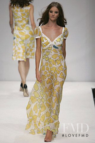 Rosie Huntington-Whiteley featured in  the Issa fashion show for Spring/Summer 2007