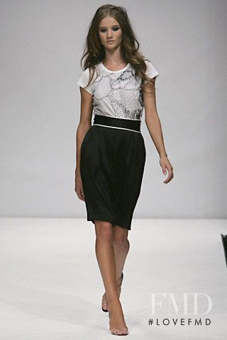 Rosie Huntington-Whiteley featured in  the Issa fashion show for Spring/Summer 2007