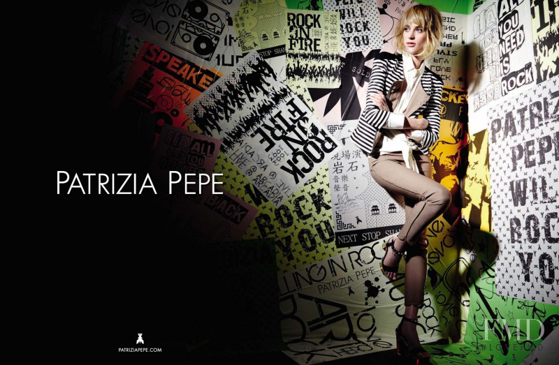 Milou van Groesen featured in  the Patrizia Pepe advertisement for Spring/Summer 2014