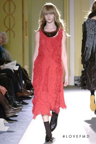 Rosie Huntington-Whiteley featured in  the John Rocha fashion show for Autumn/Winter 2005