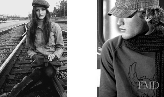 Rosie Huntington-Whiteley featured in  the Pull & Bear lookbook for Autumn/Winter 2006