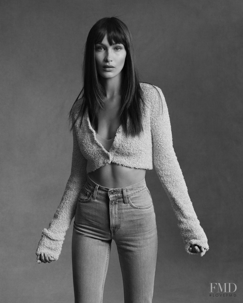 Bella Hadid featured in  the Helmut Lang advertisement for Pre-Fall 2020