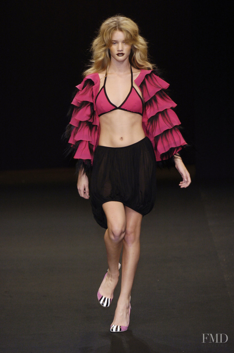 Rosie Huntington-Whiteley featured in  the Junko Shimada fashion show for Spring/Summer 2005