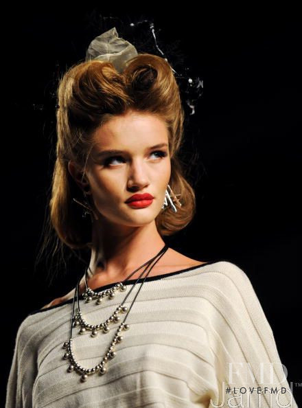 Rosie Huntington-Whiteley featured in  the Francis Montesinos fashion show for Autumn/Winter 2009