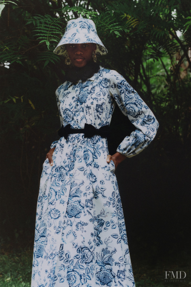 Michele Opiyo featured in  the Erdem lookbook for Resort 2021