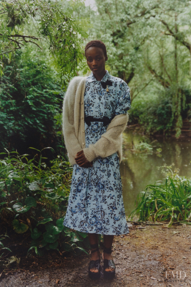 Michele Opiyo featured in  the Erdem lookbook for Resort 2021