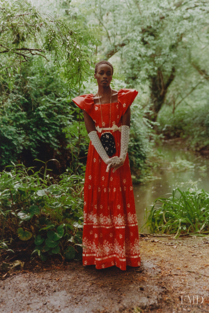 Michele Opiyo featured in  the Erdem lookbook for Resort 2021