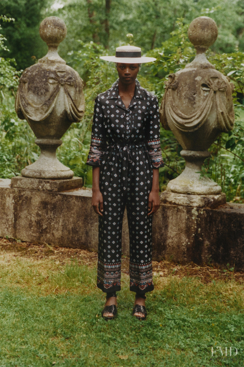 Michele Opiyo featured in  the Erdem lookbook for Resort 2021