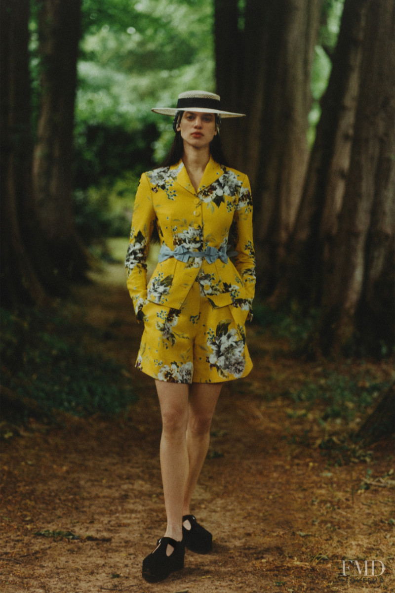 Lily McMenamy featured in  the Erdem lookbook for Resort 2021