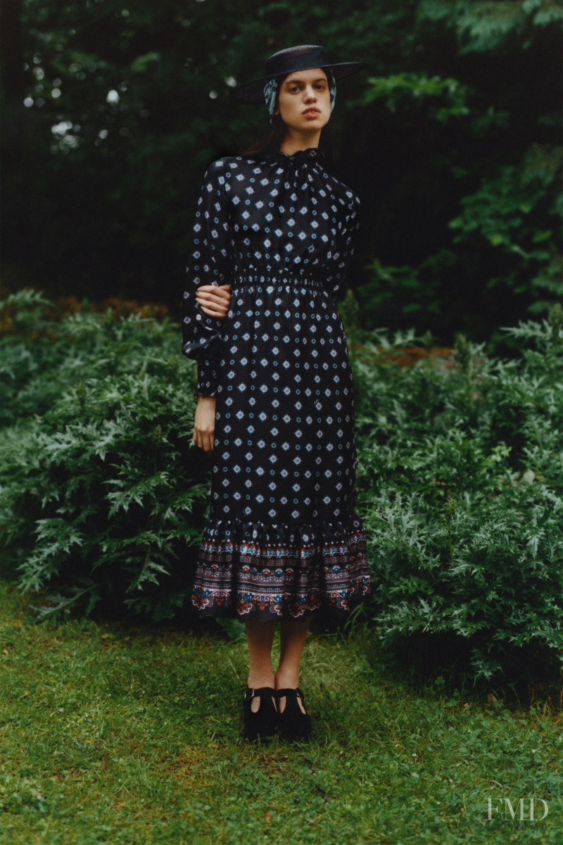 Lily McMenamy featured in  the Erdem lookbook for Resort 2021