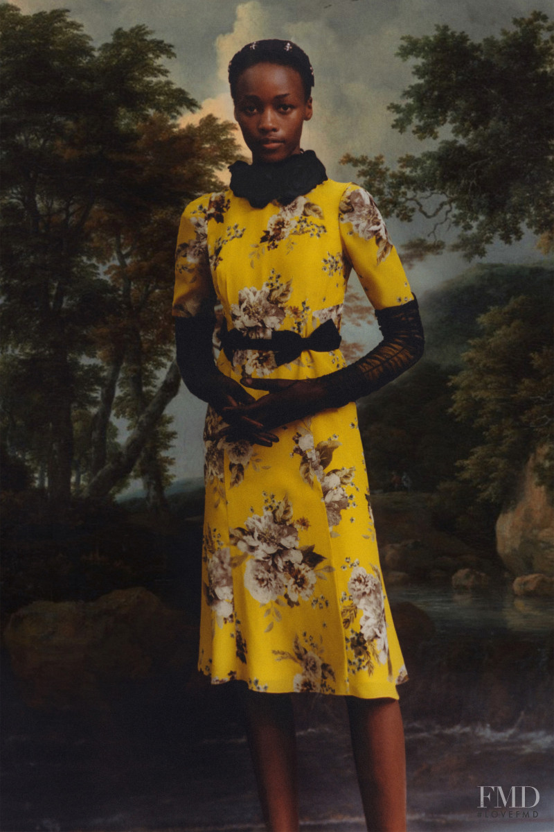 Michele Opiyo featured in  the Erdem lookbook for Resort 2021