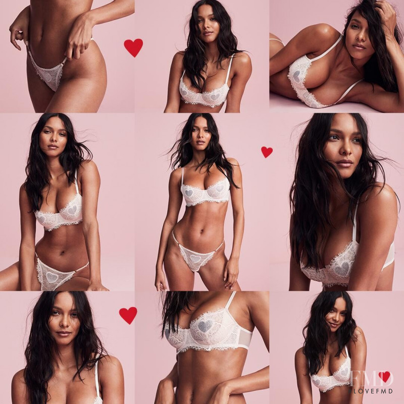 Lais Ribeiro featured in  the Victoria\'s Secret Lingerie catalogue for Spring/Summer 2020