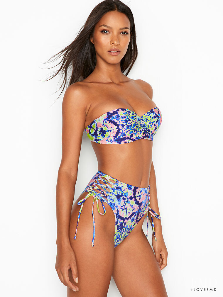 Lais Ribeiro featured in  the Victoria\'s Secret Swim catalogue for Spring/Summer 2019