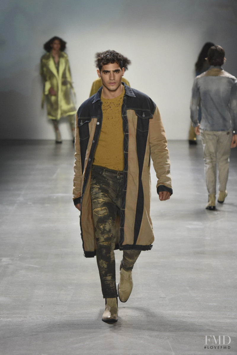 Jhonattan Burjack featured in  the John John Lab fashion show for Autumn/Winter 2019