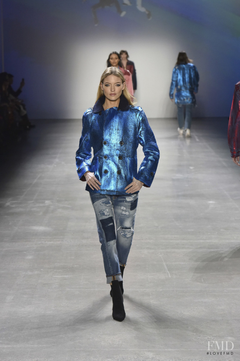 Martha Hunt featured in  the John John Lab fashion show for Autumn/Winter 2019