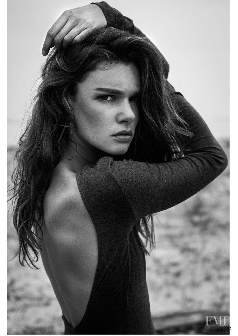 Eveline Besters featured in  the Pulz Jeans advertisement for Autumn/Winter 2014