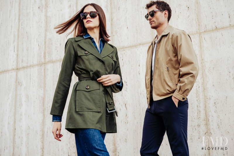 Darya Kostenich featured in  the London Fog advertisement for Spring/Summer 2020