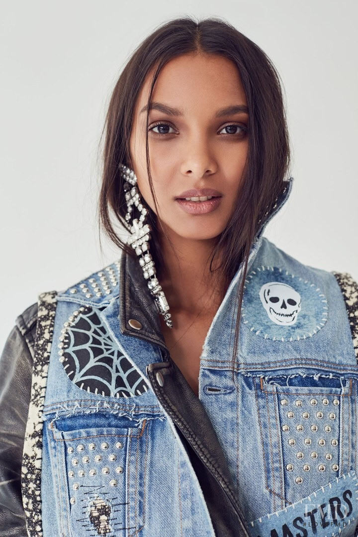 Lais Ribeiro featured in  the Grlfrnd Denim advertisement for Winter 2017