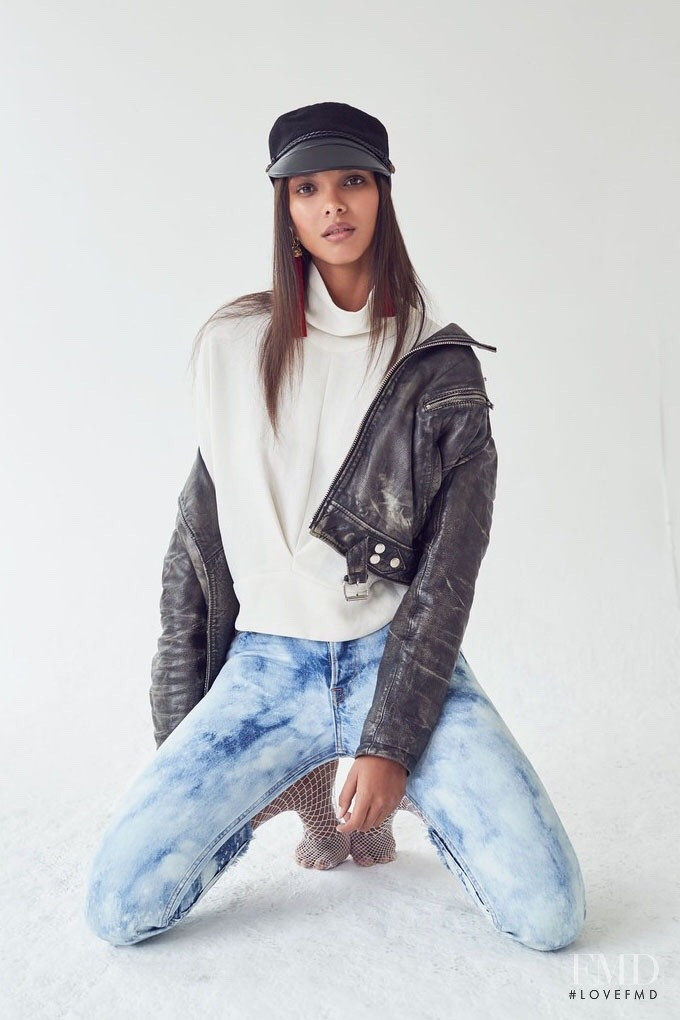 Lais Ribeiro featured in  the Grlfrnd Denim advertisement for Winter 2017