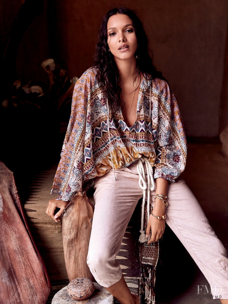 Lais Ribeiro featured in  the Free People lookbook for Spring/Summer 2017