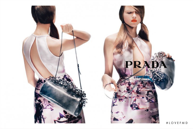 Rasa Zukauskaite featured in  the Prada advertisement for Spring/Summer 2010