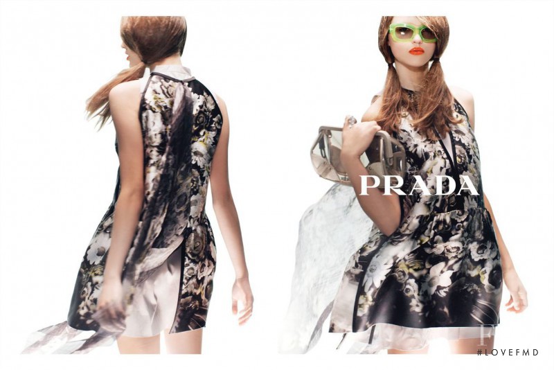 Rasa Zukauskaite featured in  the Prada advertisement for Spring/Summer 2010