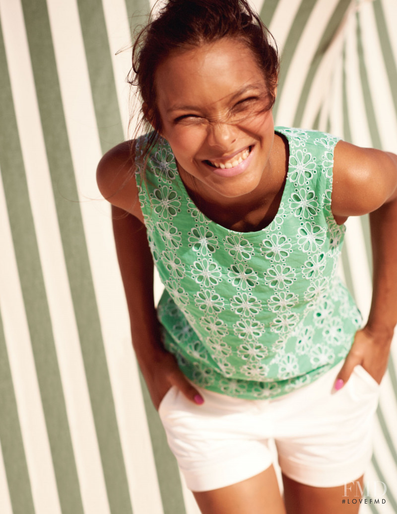 Lais Ribeiro featured in  the Boden lookbook for Spring/Summer 2014