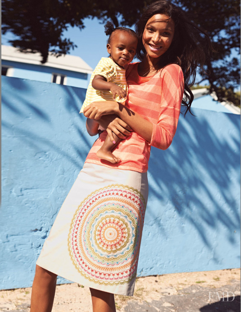 Lais Ribeiro featured in  the Boden lookbook for Spring/Summer 2014