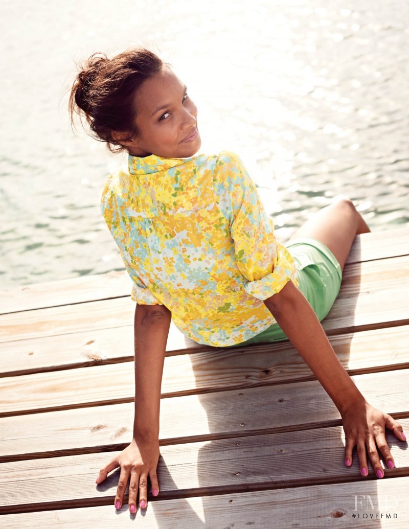 Lais Ribeiro featured in  the Boden lookbook for Spring/Summer 2014