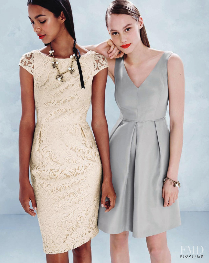 Lais Ribeiro featured in  the J.Crew Weddings & Parties lookbook for Summer 2014