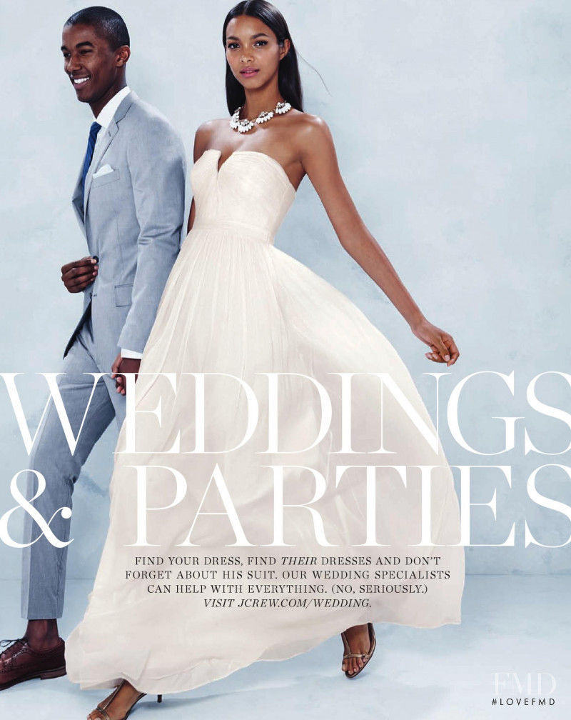 Lais Ribeiro featured in  the J.Crew Weddings & Parties lookbook for Summer 2014