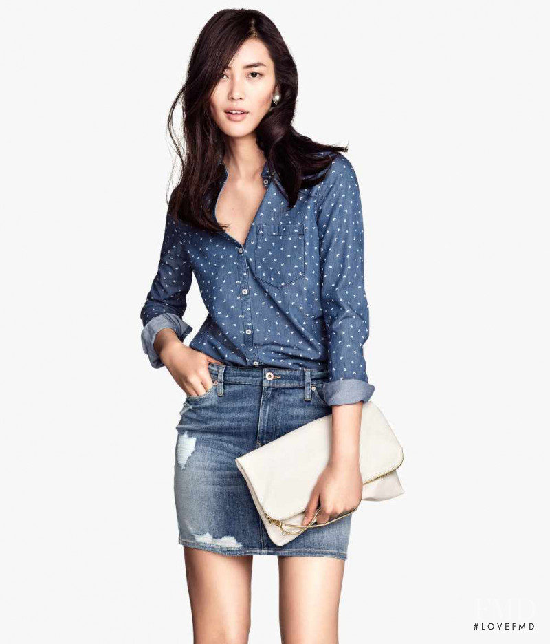 Liu Wen featured in  the H&M catalogue for Summer 2014