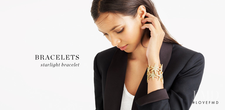 Lais Ribeiro featured in  the J.Crew Jewels lookbook for Winter 2014