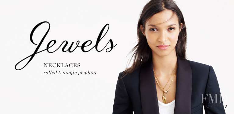 Lais Ribeiro featured in  the J.Crew Jewels lookbook for Winter 2014