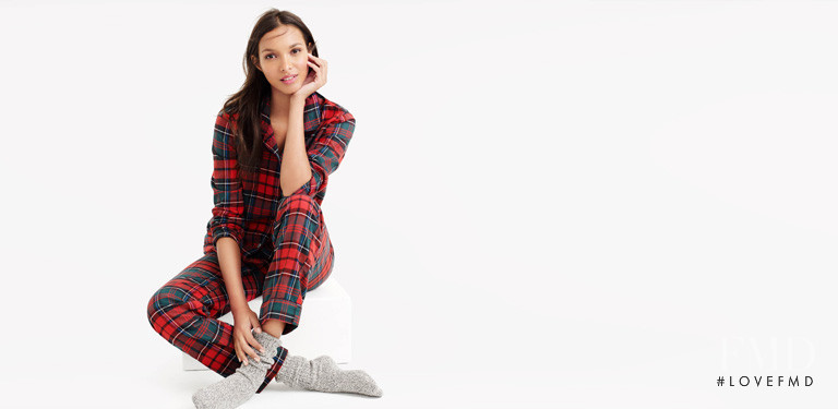 Lais Ribeiro featured in  the J.Crew lookbook for Winter 2014