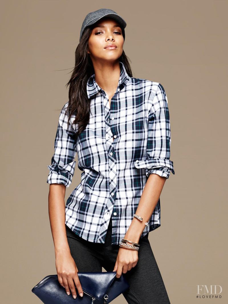 Lais Ribeiro featured in  the Banana Republic lookbook for Autumn/Winter 2014