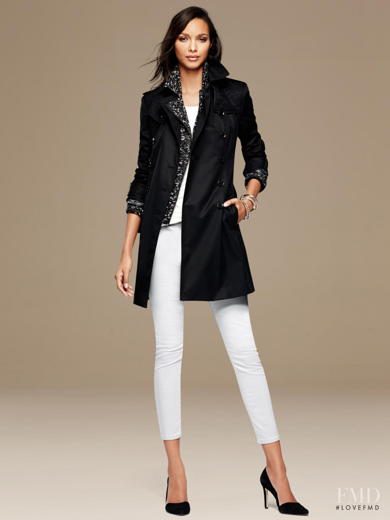 Lais Ribeiro featured in  the Banana Republic lookbook for Autumn/Winter 2014