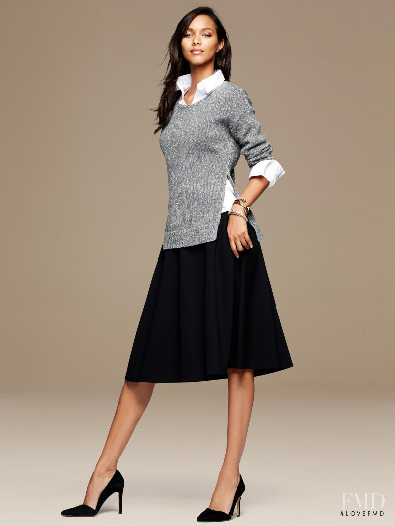 Lais Ribeiro featured in  the Banana Republic lookbook for Autumn/Winter 2014