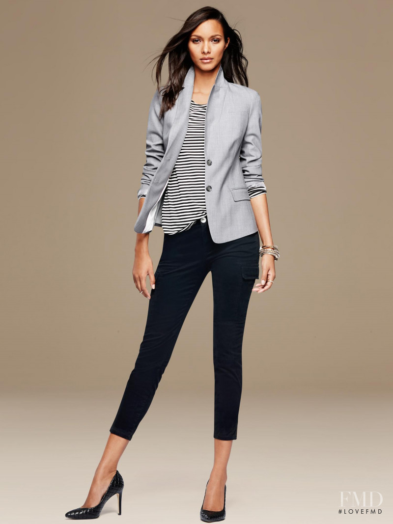 Lais Ribeiro featured in  the Banana Republic lookbook for Autumn/Winter 2014