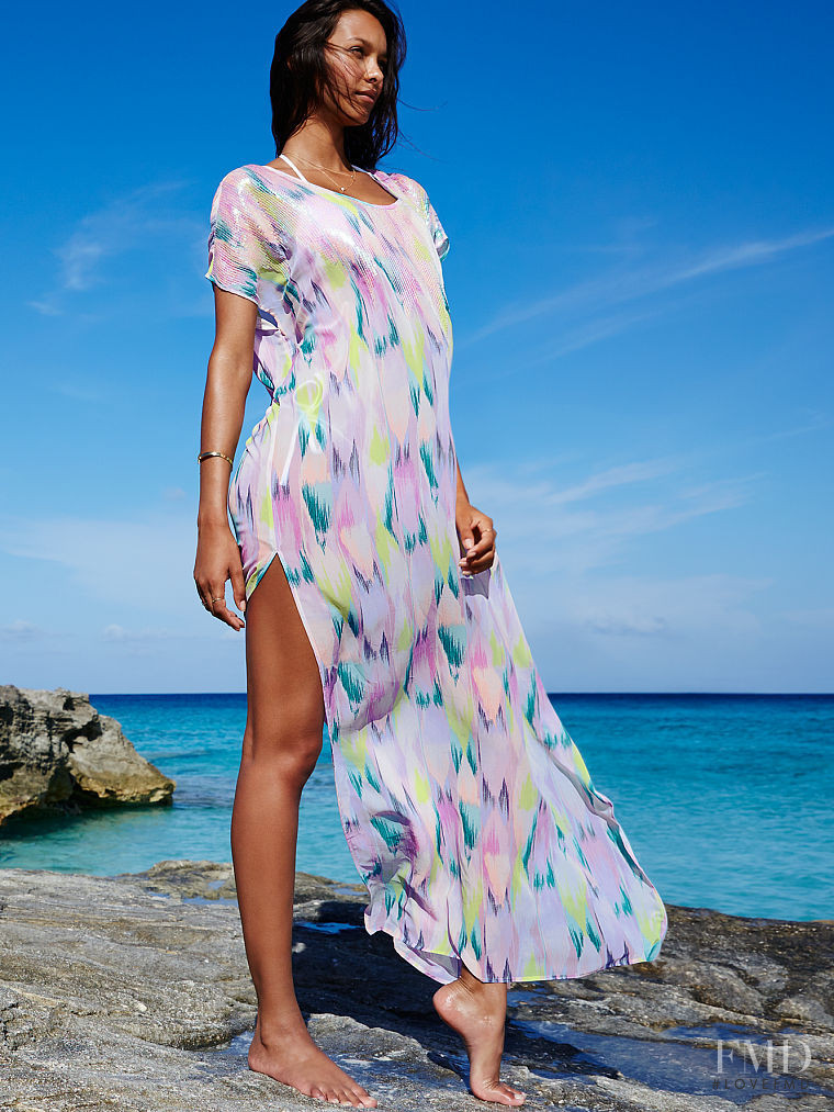 Lais Ribeiro featured in  the Victoria\'s Secret Swim catalogue for Spring/Summer 2015