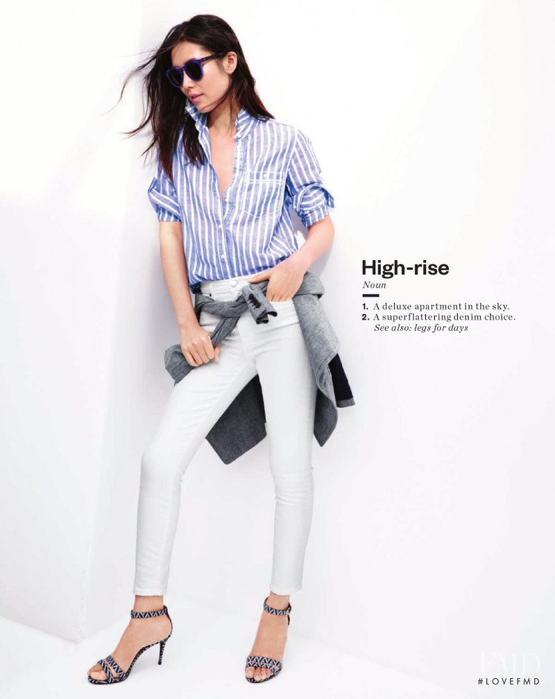 Liu Wen featured in  the J.Crew catalogue for Summer 2015
