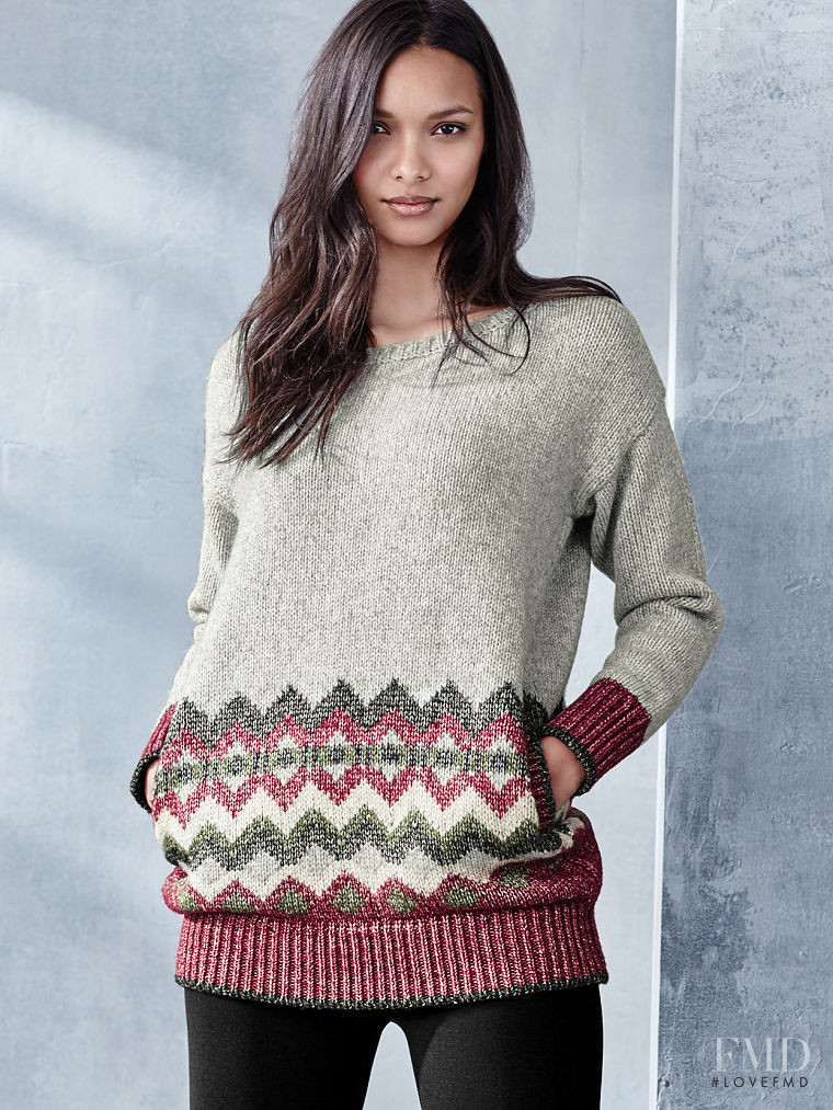 Lais Ribeiro featured in  the Victoria\'s Secret Clothing catalogue for Pre-Fall 2015