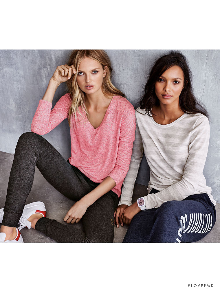 Lais Ribeiro featured in  the Victoria\'s Secret Clothing catalogue for Pre-Fall 2015