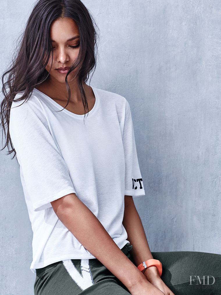 Lais Ribeiro featured in  the Victoria\'s Secret Clothing catalogue for Pre-Fall 2015