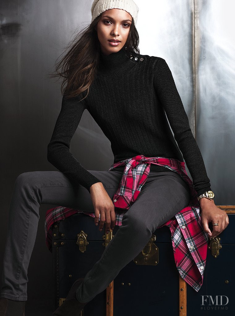 Lais Ribeiro featured in  the Victoria\'s Secret Clothing catalogue for Autumn/Winter 2013