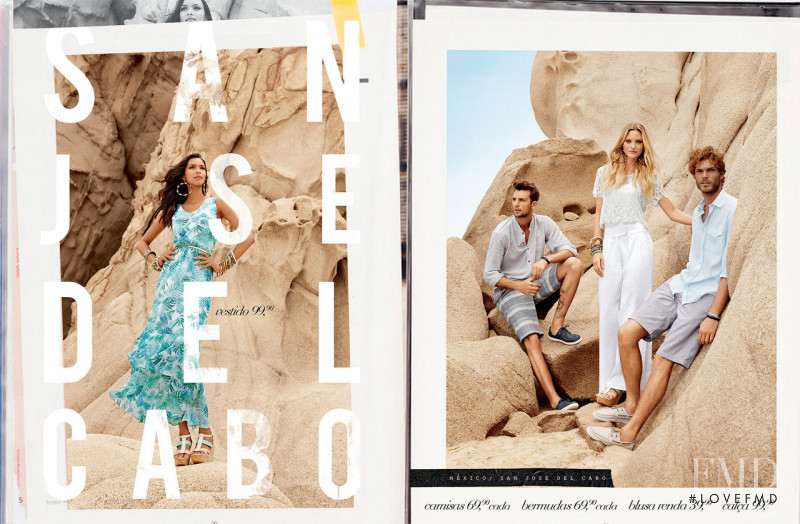 Lais Ribeiro featured in  the Riachuelo lookbook for Resort 2014