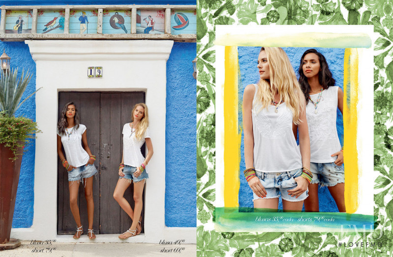 Lais Ribeiro featured in  the Riachuelo lookbook for Resort 2014